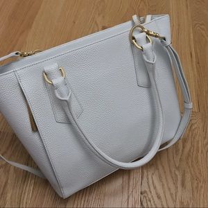 Mini tote white string ray leather - like new